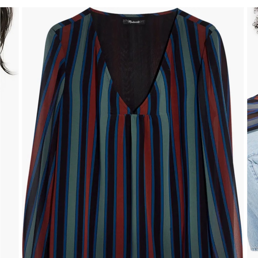 NWT - Madewell Striped Top - Size Medium - Picture 3 of 14